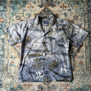 Vintage Hawaii Surf Button-up Shirt Large